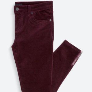 Leon Corduroy Ankle Zip Skinny Jean - Petite